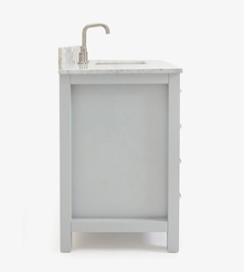 Mueble de Baño Personalizado Hannah de 37 Pulgadas con Lavabo a la Derecha, Solo Mueble, 2 Opciones de Acabado, Fabricante OEM de Vietnam - Product Image 3