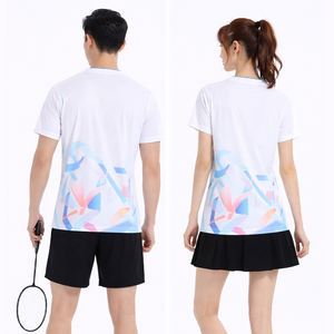 Conjunto de Uniforme de Bádminton Sublimado Personalizado para Hombre y Mujer, Camiseta y Pantalones Cortos/Saia de Secado Rápido, Ropa Deportiva 2026 Nueva - Product Image 5