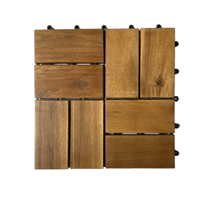 Baldosas de Madera de Acacia Resistentes, Impermeables y Antideslizantes con Acabado Mate para Pisos de Patio Exterior - Product Image 6