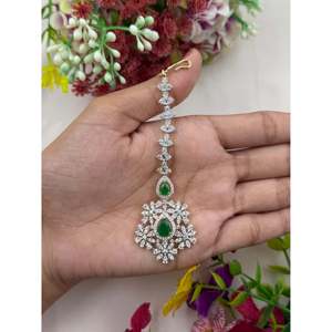 Indian Ethnic Artificial Jewellery-Scarlett American Diamond Mang Tika - Product Image 2