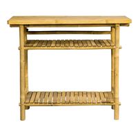 Table de jardin en bambou faite à la main pour l'extérieur, fournisseur vietnamien de meubles de jardin en gros