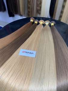 Cheveux humains vietnamiens pré-collés bruts vente en gros prix d'usine 100 grammes extensions de cheveux à pointe plate en kératine droites - Product Image 5