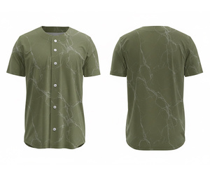 เสื้อเบสบอลแฟชั่นแบบซับลิเมชั่น – เสื้อกีฬาทีมที่สวมใส่สบายพร้อมโลโก้และหมายเลขแบบกำหนดเอง |   ฐานผ้าโพลีเอสเตอร์ที่ระบายอากาศได้ดี - Product Image 5