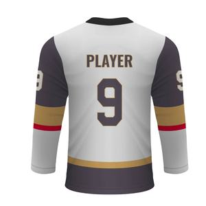 Logo personnalisé Maillot de hockey sur glace à manches longues avec sublimation pour hommes Vente en gros Maillot de hockey par équipe personnalisé Vêtements de hockey sur glace - Product Image 6