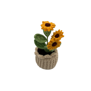 <b>Paper</b> Art Viet Sunflower Wholesale Handmade Amigurumi <b>Doll</b> Yarn Gift Crochet Potted Plant 2026 Souvenir Decoration Knitted - Product Image 2