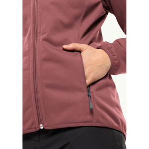 Veste softshell pour femme avec logo personnalisé, coupe-vent, imperméable, pour la randonnée, avec poche zippée - Product Image 6
