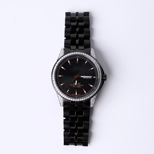 Luxury Mens Quartz <b>Watch</b> Sapphire Crystal 46mm 20mm <b>Black</b> Stainless Steel Bracelet Business Casual Japan Quartz Movement OEM - Product Image 1
