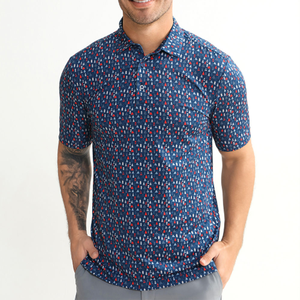 Wholesale Men's Polo Shirt Custom Pocket Stretch Polyester Cotton Spandex Short Sleeve Golf Casual Performance Polo USA Trend - Product Image 4