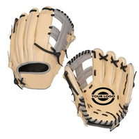 Guantes de Béisbol de Cuero de Alta Calidad con Logotipo Personalizado, Guantes de Béisbol de Cuero de Vaca para Entrenamiento