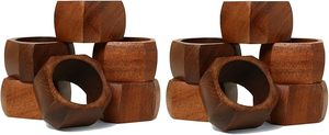 Anillos de Servilleta de Madera Natural, Económicos, Hechos a Mano, para Decoración de Mesa de Comedor y Eventos - Product Image 2