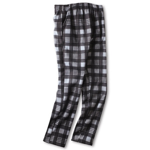 Pyjama d'été léger en flanelle pour homme, pantalon de détente à jambes larges, taille mi-haute, en coton et polyester, décontracté - Product Image 3