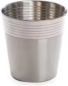 Poubelle Métallique Élégante Intérieur/Extérieur avec Revêtement Premium, Écologique et Personnalisable pour Rangement Moderne et Luxueux dans Salon et Chambre - Product Image 2