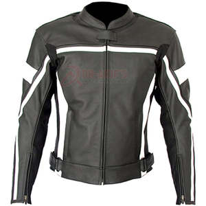 Chaqueta de Motociclista de Cuero Negra Personalizada para Hombre, Estilo Nuevo, Ropa Exterior para Motociclismo, Chaqueta de Cuero PU/Cuero Genuino para Hombre - Product Image 1