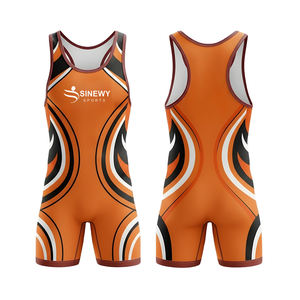 Combinaisons de lutte à sublimation, combinaisons de lutte, nom de l'équipe, joueur pour la compétition - Product Image 2