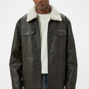 Chaqueta de Cuero para Hombre de Primera Calidad, Precios Bajos, Tela Cómoda, Estilo Moderno, Chaqueta de Cuero para Motociclista, Venta Directa de Fábrica - Product Image 4