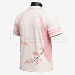 Camiseta de Fútbol Personalizada 100% Poliéster Rosa Blanco Sublimación Secado Rápido Transpirable Unisex Manga Corta Ropa Deportiva OEM ODM - Product Image 4