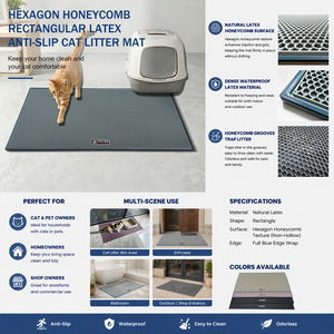 Tapis multifonctionnel OEM pour l'alimentation et l'hygiène des animaux de compagnie, inodore, imperméable, en latex naturel, pour la maison - Product Image 5