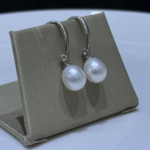 Pendientes de Perlas de Agua Dulce Blancas Edison de 11-12 mm, Redondas, con Luz Intensa, Múltiples Usos para Mujer, Perla Blanca Natural de Agua Dulce - Product Image 4