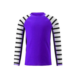 Vente en gros de t-shirts de compression personnalisés pour hommes, femmes et enfants, rashguards BJJ respirants, t-shirts UPF50+ à manches courtes - Product Image 3