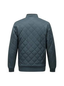 Chaqueta Bomber para Hombre, Corte Ajustado, Ligera, de Lona, con Cuello Alto y Logotipo Frontal, Estilo Urbano, Último Diseño, en Oferta, Servicio OEM - Product Image 4