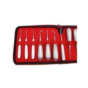 13 Pieces Pakistan Dental Root Elevator Set Stainless Steel Teeth Extraction Tools Sutur Kit Medic <b>Instrument</b> By Grip Surgical - Product Image 6