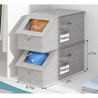 Organisateur de vêtements portable multifonctionnel et peu encombrant, boîte de rangement pour chapeaux