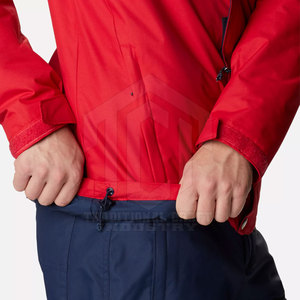 Veste de ski d'hiver au design tendance avec capuche en matière douce et respirante, logo frontal, vêtements d'extérieur pour hommes - Product Image 3