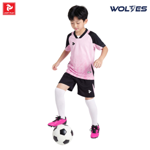 Ensemble de maillots de football pour enfants et adultes WOLVES, col rond, séchage rapide, couleurs personnalisées, impression par transfert thermique, uniforme d'équipe pour les jeunes, garçons et filles - Product Image 2