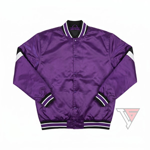 Chaqueta Varsity de Invierno Talla XL Personalizada OEM, 100% Satén, Lana, Lona, Impermeable, Resistente al Viento, Personalizable con Nombre del Equipo, Logotipo, Letras Frontales - Product Image 3