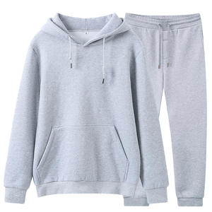 Conjunto Deportivo de Dos Piezas para Hombre, Otoño Invierno, 100% Algodón, Secado Rápido, Transpirable, Ligero, Personalizado - Product Image 1