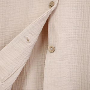 Pyjama femme à manches longues, ensemble deux pièces en mousseline douce pour le printemps - Product Image 5