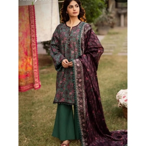Colección de Verano Asim Jofa, Conjunto Premium de 3 Piezas con Dupatta, Pantalón de Cambray Teñido, Vestidos Salwar Kameez Pakistaníes e Indios - Product Image 3