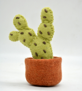 Juguete de Cactus de Fieltro de Lana Hecho a Mano - Planta Decorativa Suave, Juguete Ecológico para Niños, Juguete de Peluche de Cactus de Fieltro Personalizado - Product Image 1