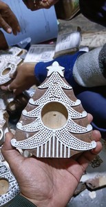 Vedela Naturals Wooden Bohemian Multi-Functional Round <b>Tea</b> <b>Light</b> Holder Multi-Piece Package for Back to School - Product Image 3