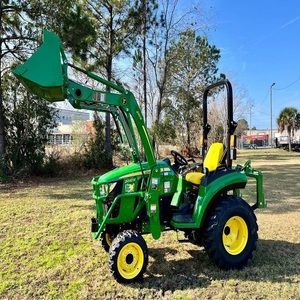 Compre un Mini Tractor John Deere 4WD con Cargadores, 90HP, Transmisión por Engranajes, Color Verde, Alta Productividad, para Uso en Jardines - Product Image 5