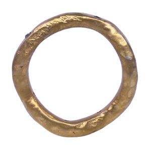 Wedding Wear 925 Sterling Silver Gold Plated Jewelry Diamond Gemstone Women Wear <b>Spinner</b> <b>Ring</b> - Product Image 6