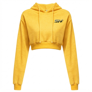 เสื้อครอปมีฮู้ดสไตล์สปอร์ตออกแบบได้ตามต้องการเสื้อผ้าแนวสตรีทสวมใส่ในชีวิตประจำวันของผู้หญิง - Product Image 2