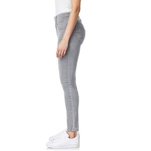 Pantalones Jegging de mezclilla de ajuste favorecedor ajustados de cintura media superelásticos para mujer, pantalones delanteros planos de Color sólido, varios tamaños de longitud - Product Image 2