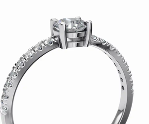 Élégante sélection d'or massif 9kt, 14kt, 18kt : options en jaune classique, rose moderne et blanc sophistiqué - Product Image 3