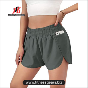 Pantalones Cortos Deportivos de Yoga, Gimnasio, Baile, Entrenamiento, Running, Transpirables, con Cierre de Cremallera, para Mujer, JUST FITNESS, Ofertas de Verano - Product Image 6