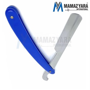 Navaja de Barbero Profesional de Alta Calidad con Hoja de Acero Inoxidable, Mango de Plástico Personalizado, Desechable, Estilo Turco - Product Image 2