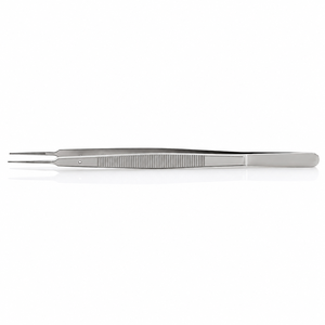 Pinzas de Titanio Delicate Touch Gerald con Puntas de Anillo de Plataforma de 1 mm, Mango Recto y Plano, Instrumento Quirúrgico ZETOMEDPRO - Product Image 1