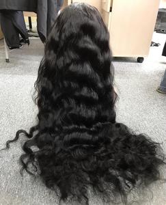 Tressage de cuticules vietnamiennes de haute qualité donneur unique trame de cheveux humains perruque avant en dentelle cheveux vierges Machine de qualité Double trame - Product Image 2