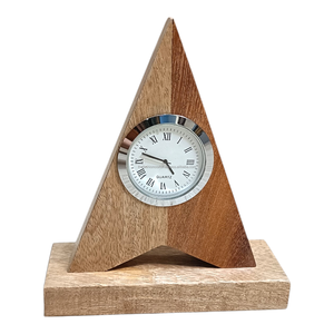 Horloge de bureau miniature créative en bois, montre décorative de table pour la maison, le bureau, décoration de bureau, article cadeau en bois, approvisionnement direct d'usine - Product Image 1