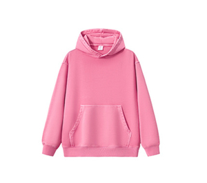 Sweat-shirt à capuche beige pour homme, coupe ample, en coton French Terry, décontracté, avec poche, pour l'automne - Product Image 4