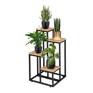 Strong Iron Plant Pot Stand with Modern Minimal Design for Indoor Outdoor Garden Balcony Living Room Stylish <b>Planter</b> Holder - Product Image 6