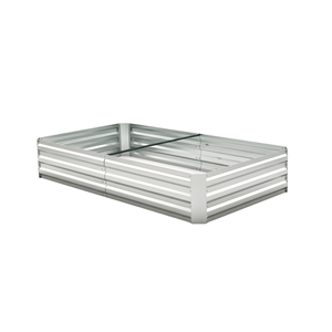 Bac à légumes surélevé en métal galvanisé pour extérieur, rectangulaire, GB003 - Product Image 1