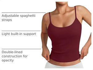 Haut côtelé pour femmes, sans manches, à bretelles spaghetti, doux, extensible, léger, respirant, décontracté, pour l'été - Product Image 6