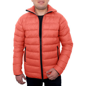 Blouson d'hiver matelassé en duvet noir pour hommes, style course automobile, haute qualité, pour l'extérieur, vente en gros - Product Image 3
