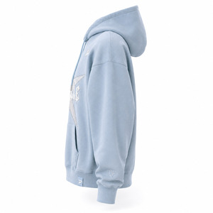 เสื้อฮู้ดดี้ผู้ชายสีฟ้าอ่อนทรงโอเวอร์ไซส์ ผ้าฟลีซ ทรงปกติ มีกระเป๋า ดีไซน์ลำลอง เหมาะสำหรับใส่ในฤดูหนาว เป็นมิตรกับสิ่งแวดล้อม กันน้ำ - Product Image 3